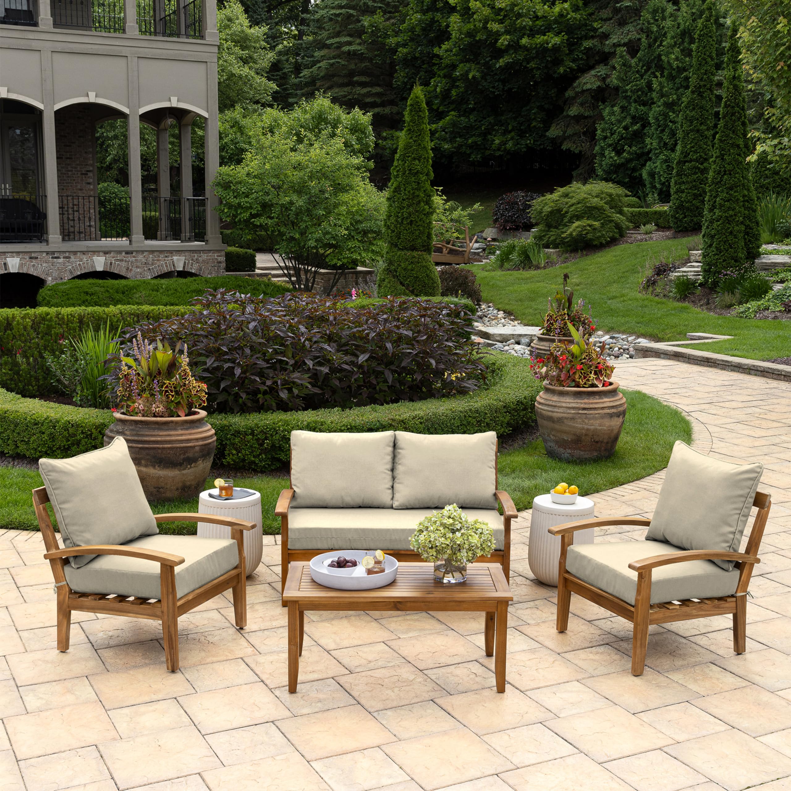 Arden Selections bottom cushion 48x24-5 fits most outdoor loveseats