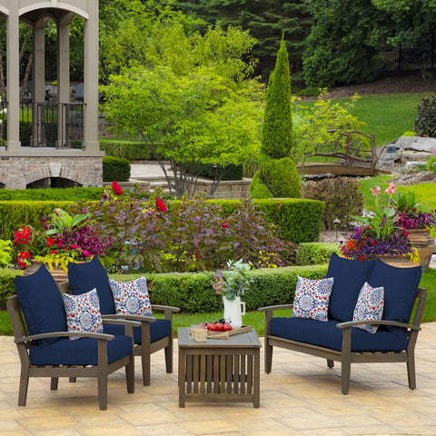 Arden Selections cushions pictured in rain-ready outdoor setting.