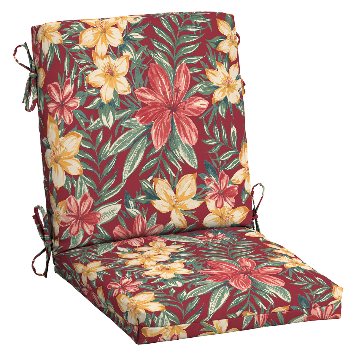 Arden Selections Ruby Clarissa cushion closeup for plush outdoor comfort