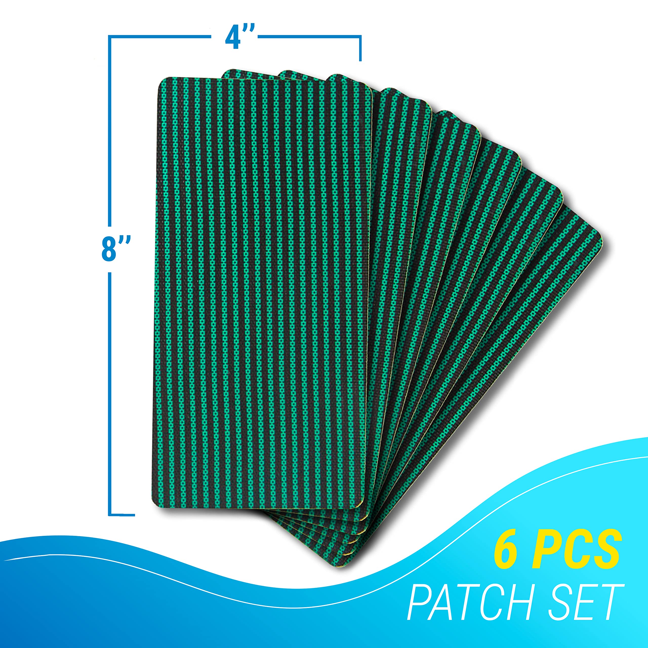 ARDILA VEELA patch reinforcing a pool cover seam for longevity.
