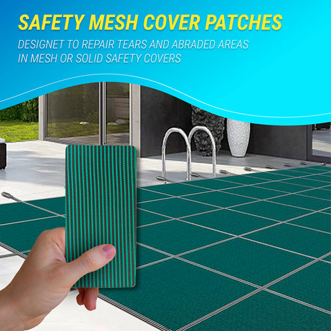Weather-resistant ARDILA VEELA patch performs well in outdoor pool conditions.