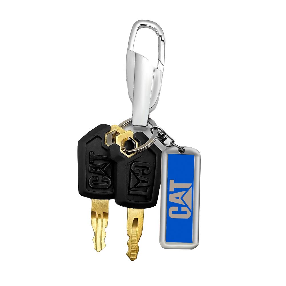 Aree cat key pendant with caterpillar keys, perfect gift for heavy equipment enthusiasts.