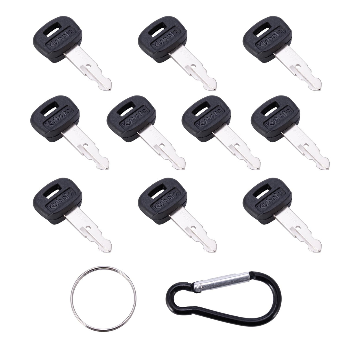 Aree Kubota key set 10-pack with keychain for quick replacements on the job site.