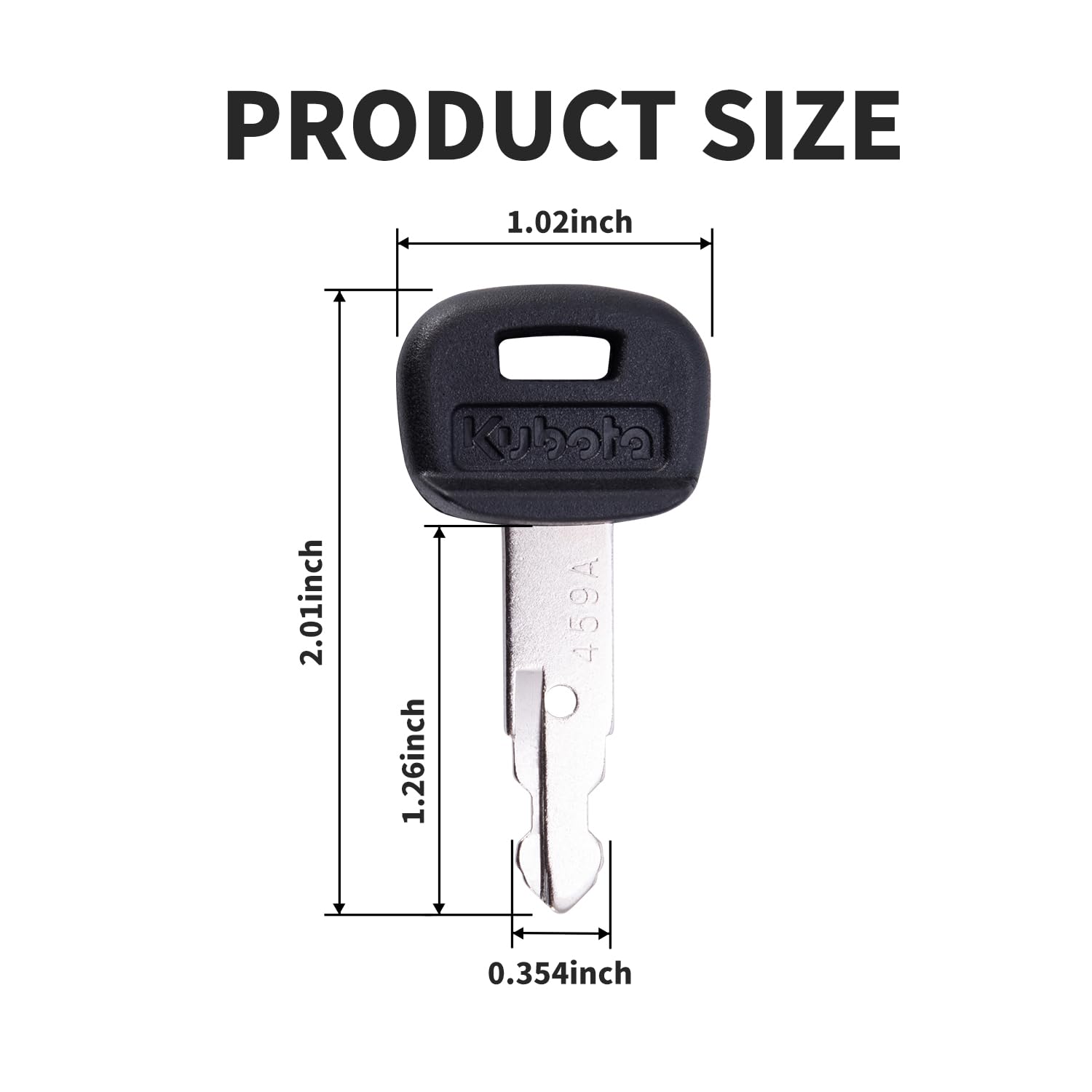 Aree Kubota key set compatibility chart showing broad model coverage for excavators and skid steers.