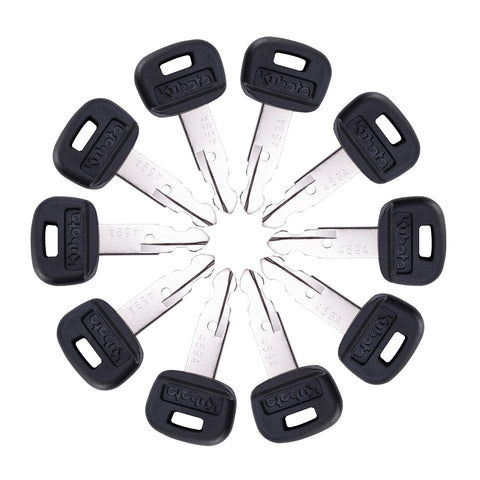Aree Kubota key set packaging with ten keys ready for fleet maintenance and spares.