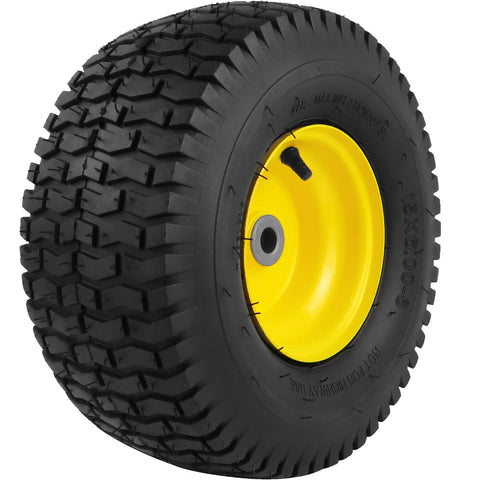 Aremae 15x6-00-6 front tire tread for durable, stable mower rides