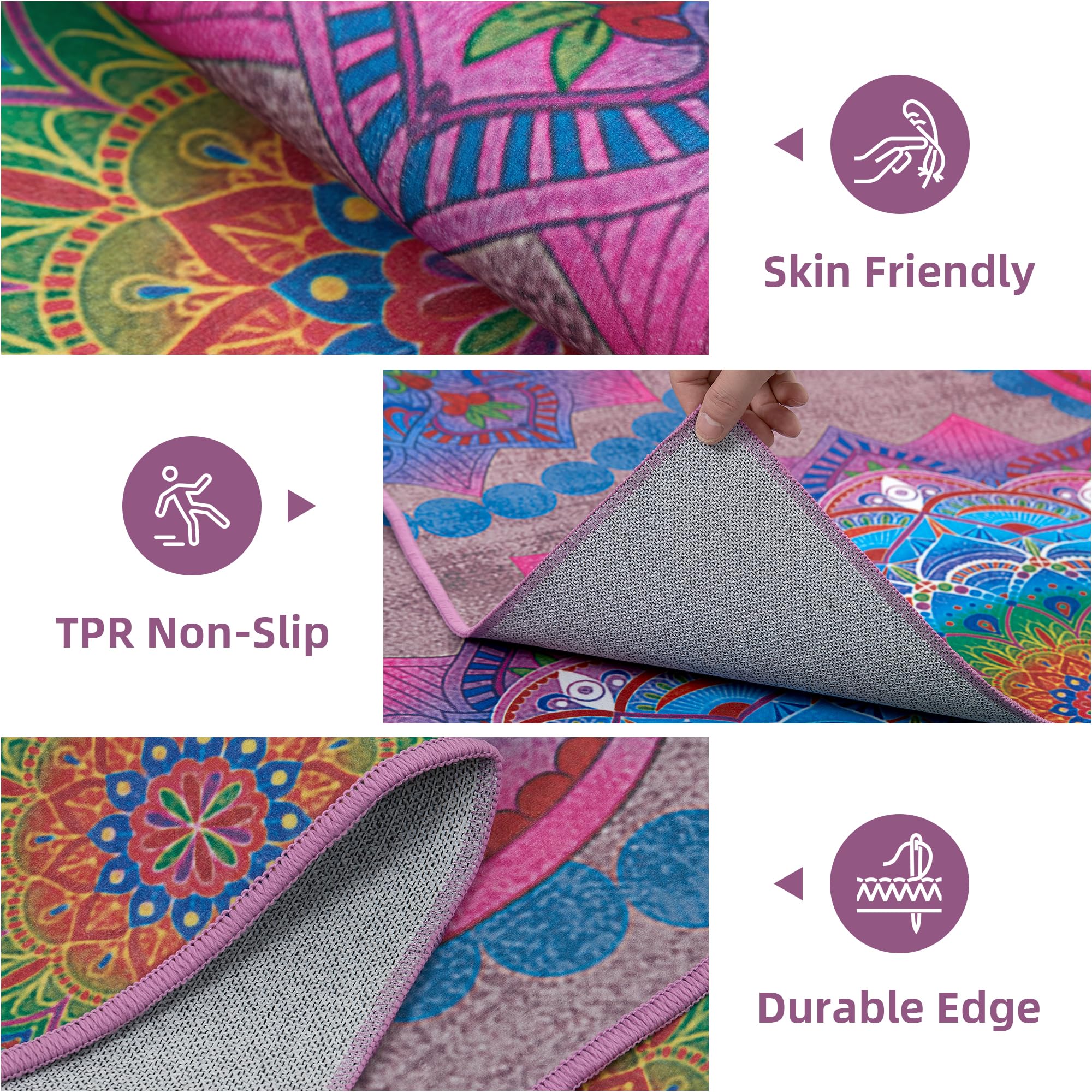 Arenarug outdoor rug dries quickly and cleans easily after outdoor use.