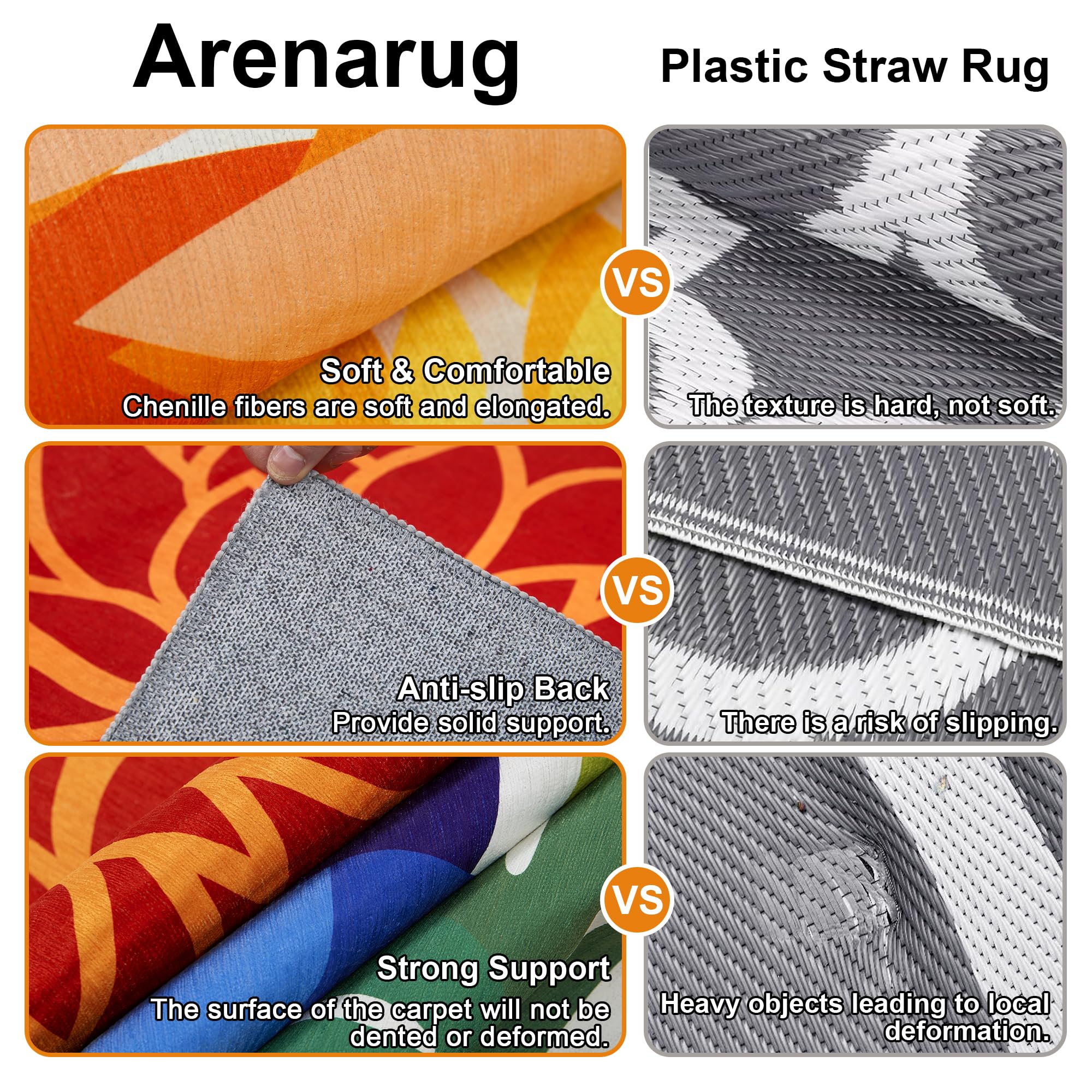 Arenarug easy-clean-outdoor-rug simplifies cleanup after outdoor meals and play.