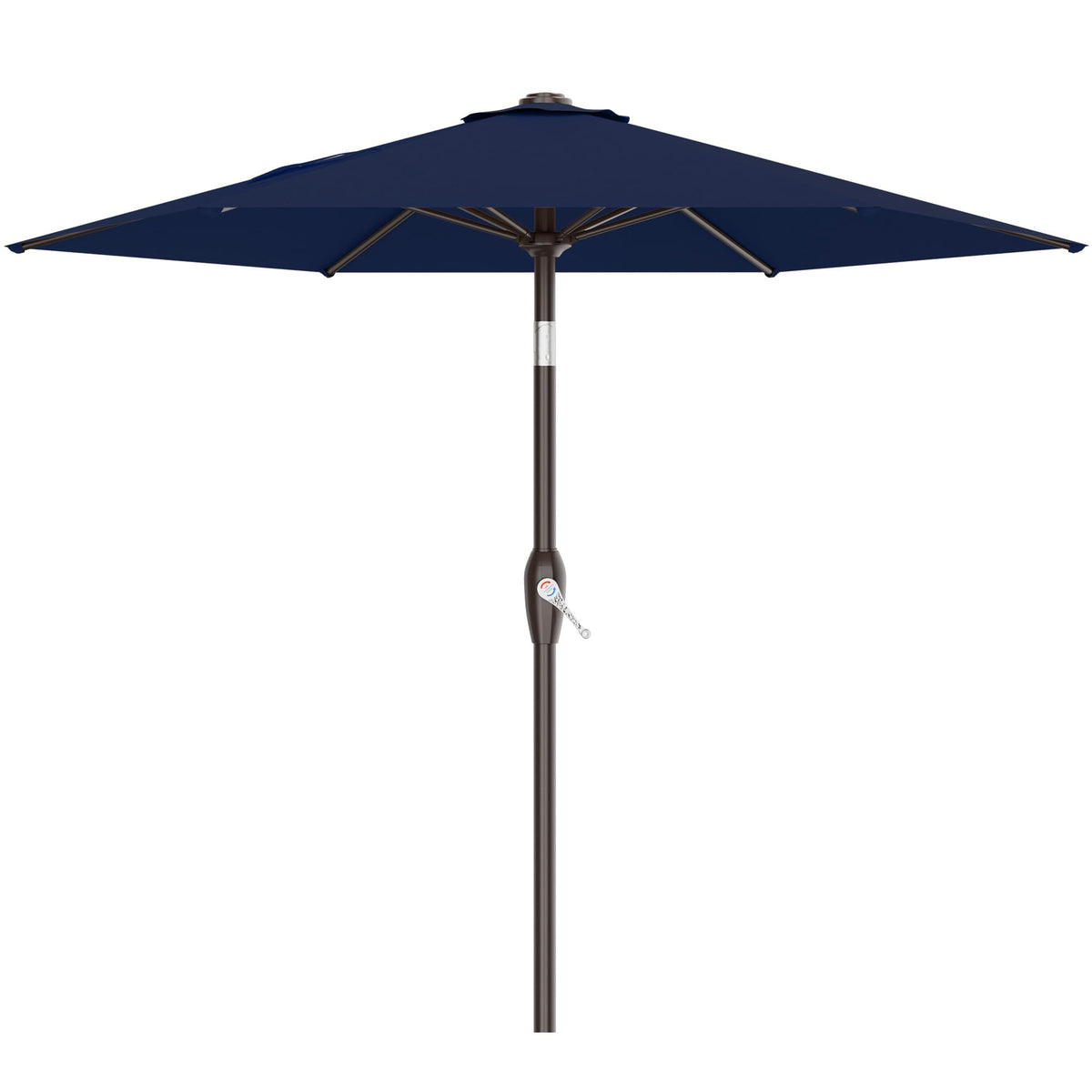 AreShark 7.5ft navy umbrella with six ribs for stable shade.