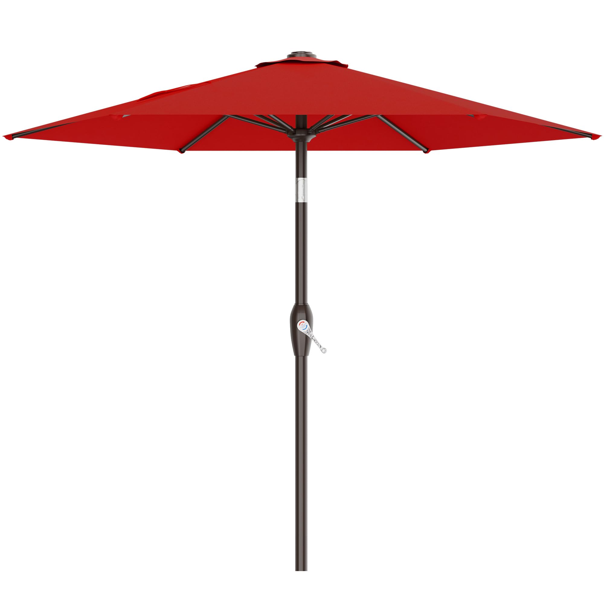 AreShark 7.5ft red patio umbrella offering broad shade coverage