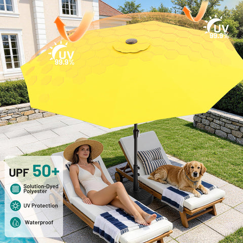 AreShark 8-rib frame provides sturdy support for daily shade.