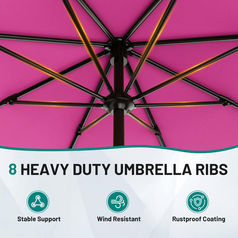 AreShark crank-open system enables quick setup for shade.