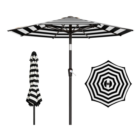 AreShark 9 ft patio umbrella with crank tilt for easy shade control.