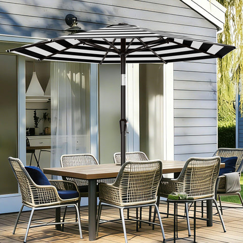 AreShark 9 ft umbrella with push-button tilt for adjustable sun coverage.