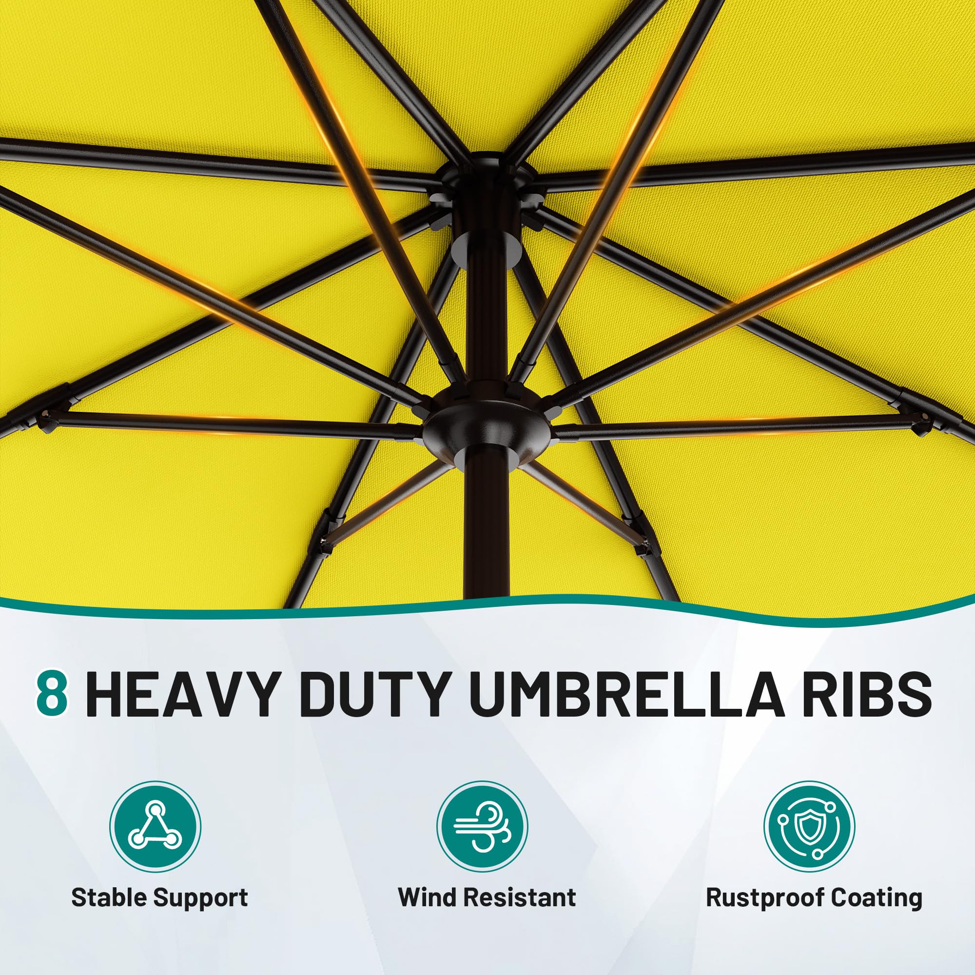 AreShark crank-open system enables easy setup under open skies.