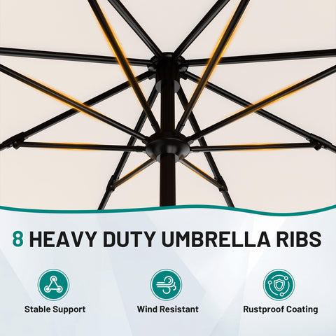 AreShark cream-white canopy with venting for cooler, wind-stable shade