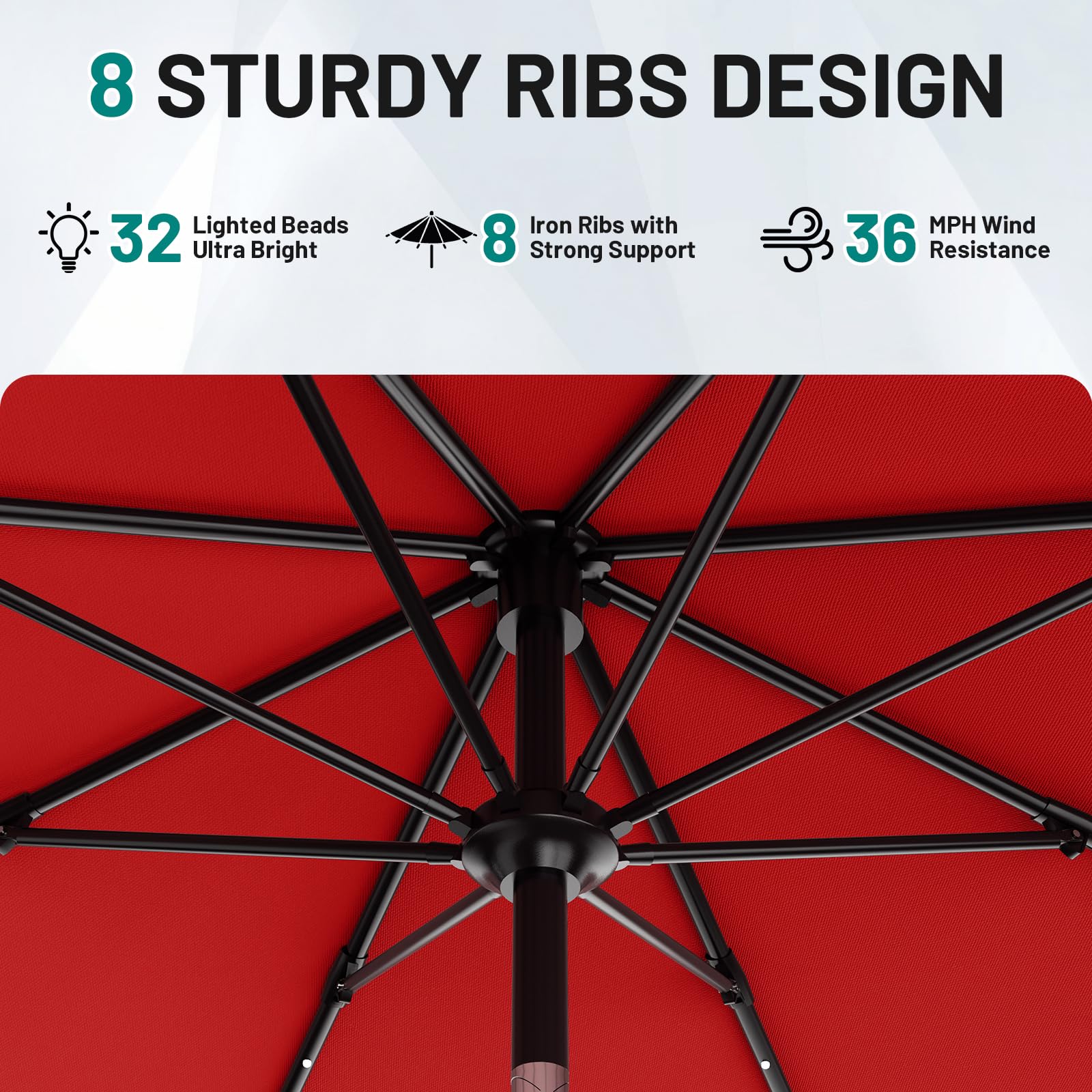 AreShark detachable pole shown for tool-free setup and portability