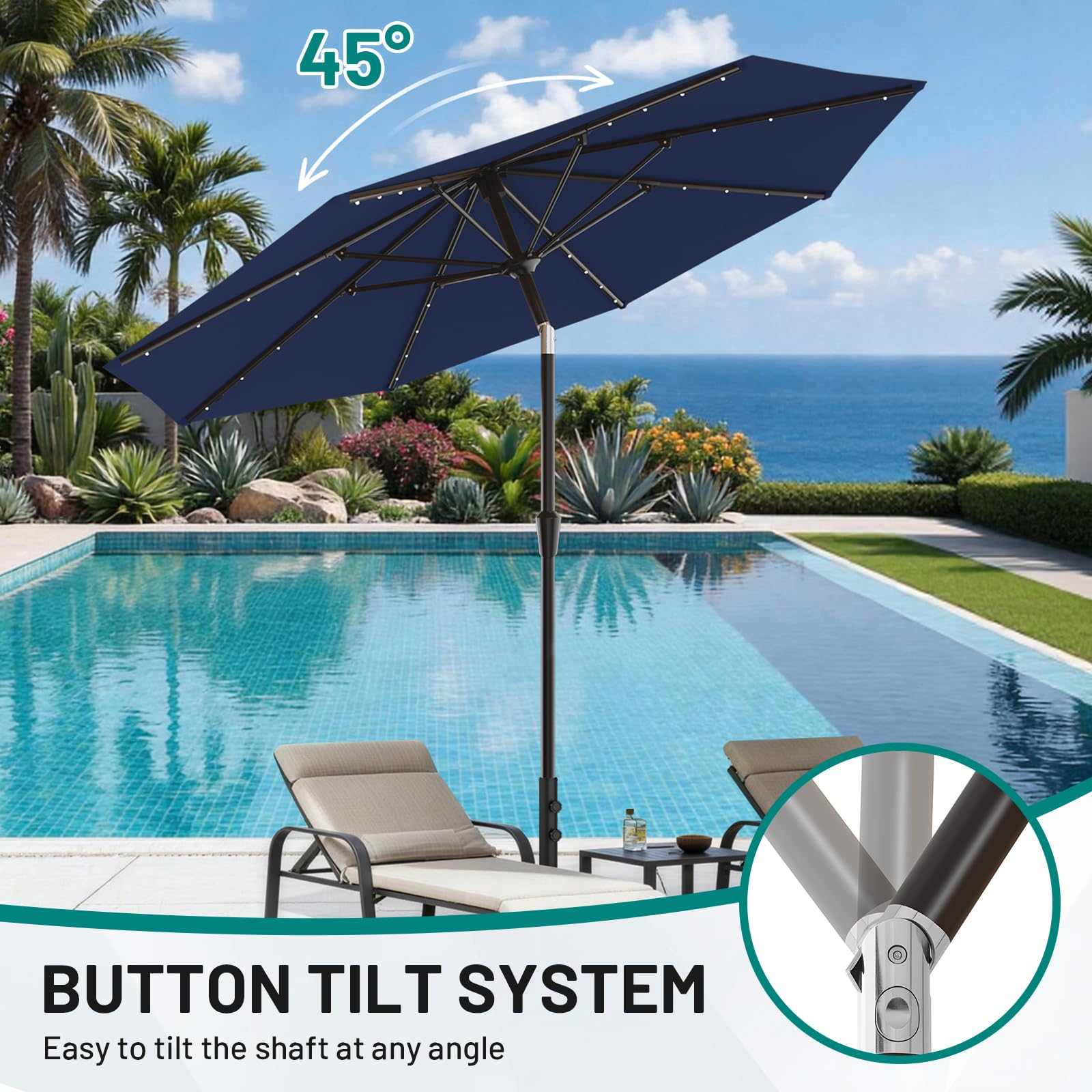 AreShark detachable pole enables quick setup and compact storage