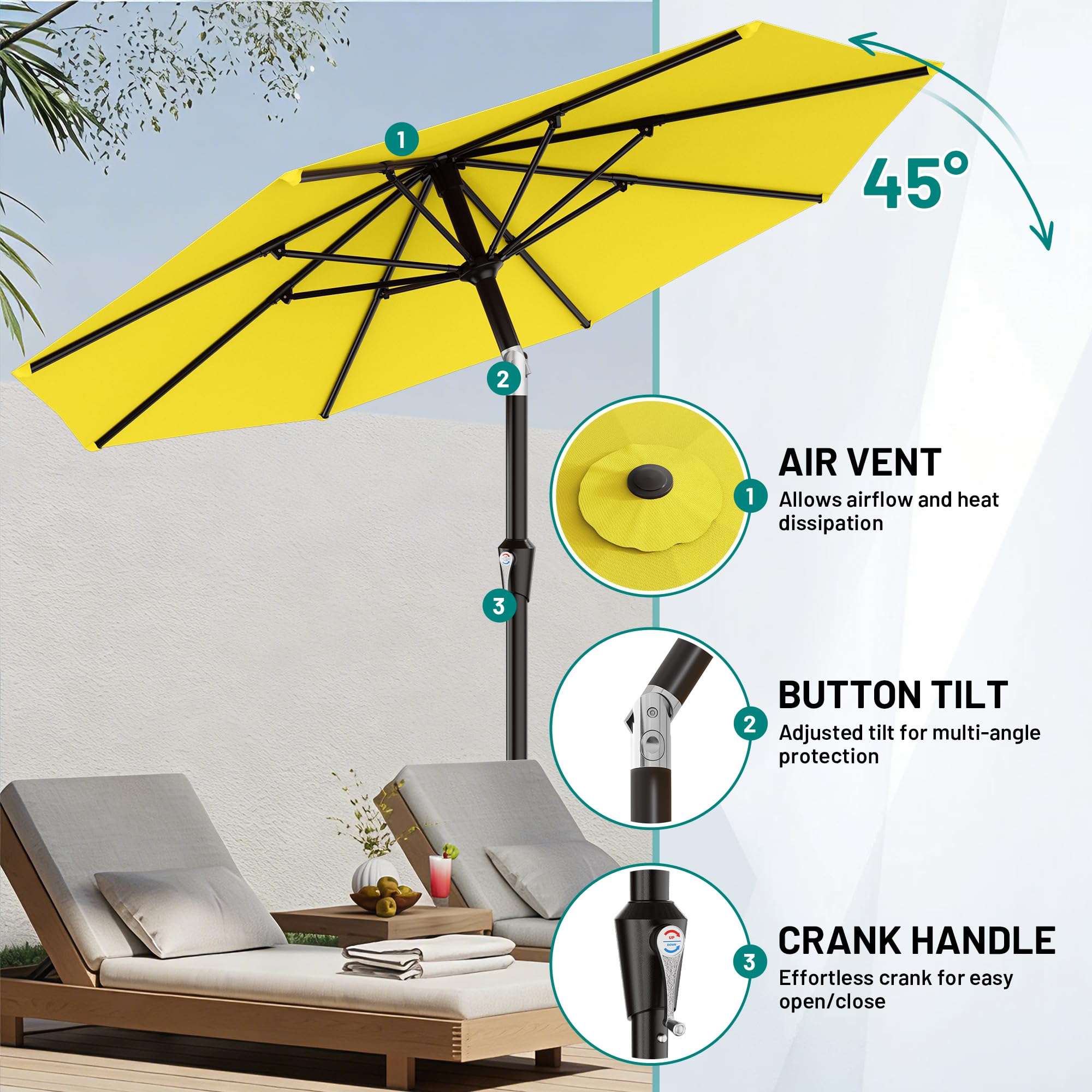 AreShark double-layer vent improves airflow and stability.
