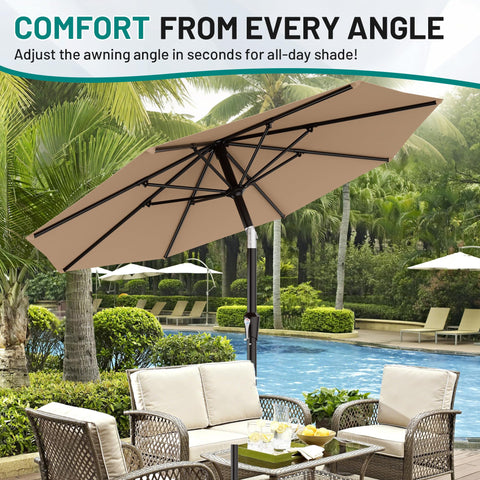 Ideal for market, garden, deck, or poolside lounging with AreShark umbrella.