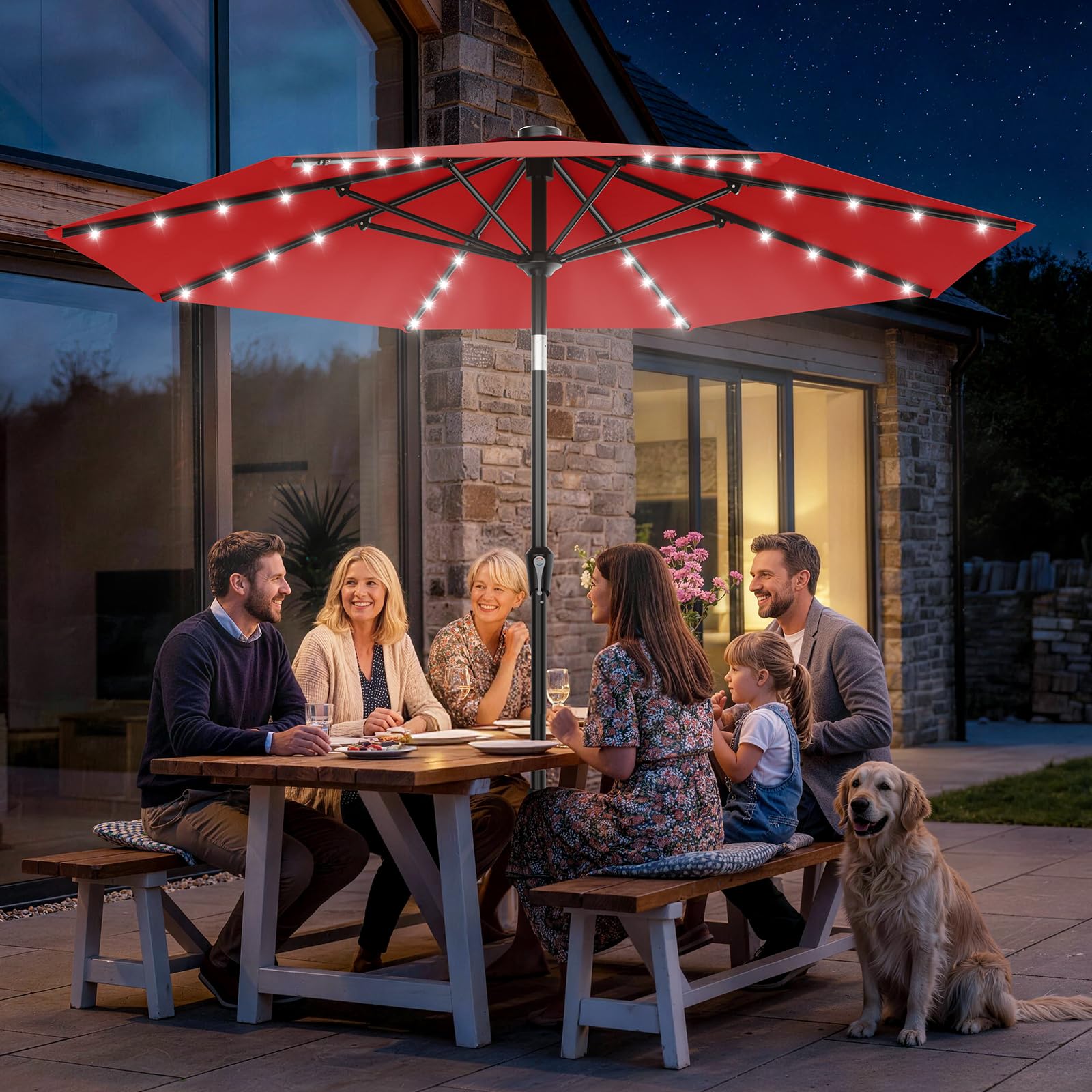 AreShark night-ready outdoor shade for decks and patios
