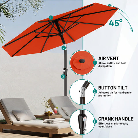 AreShark powder-coated iron pole resists rust for outdoor use