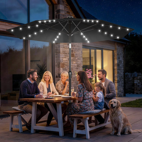 AreShark-black-finish enhances modern outdoor aesthetics.
