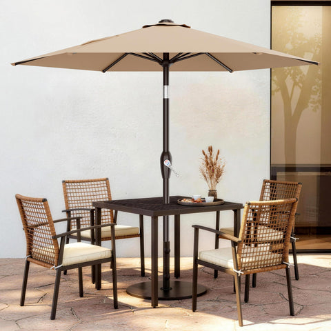 AreShark umbrella crank-handle enables easy height and tilt adjustments.