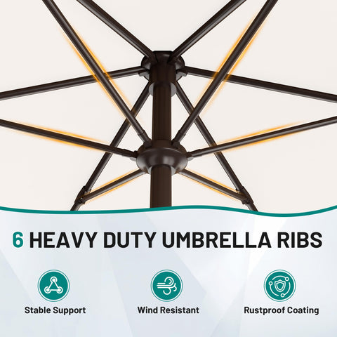 AreShark versatile outdoor umbrella suitable for poolside, deck, or garden