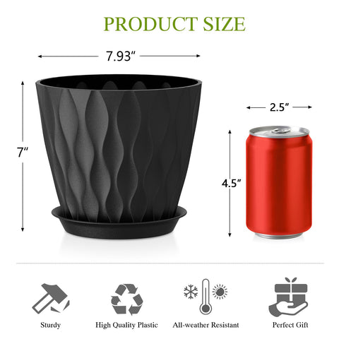 Areutxbis pot with built-in drainage hole for healthy roots