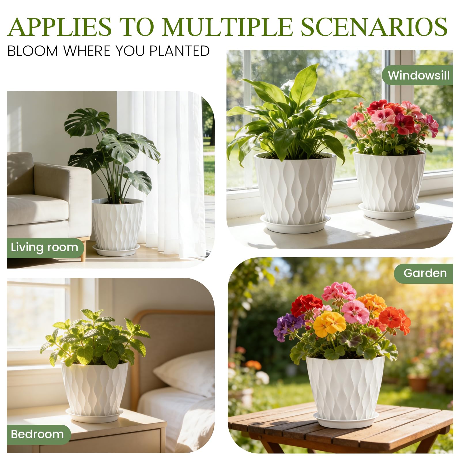 Areutxbis gift-ready plant pot set for plant lovers