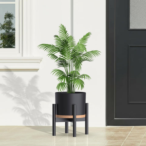 Areutxbis modern round planter set with matte finish for contemporary decor