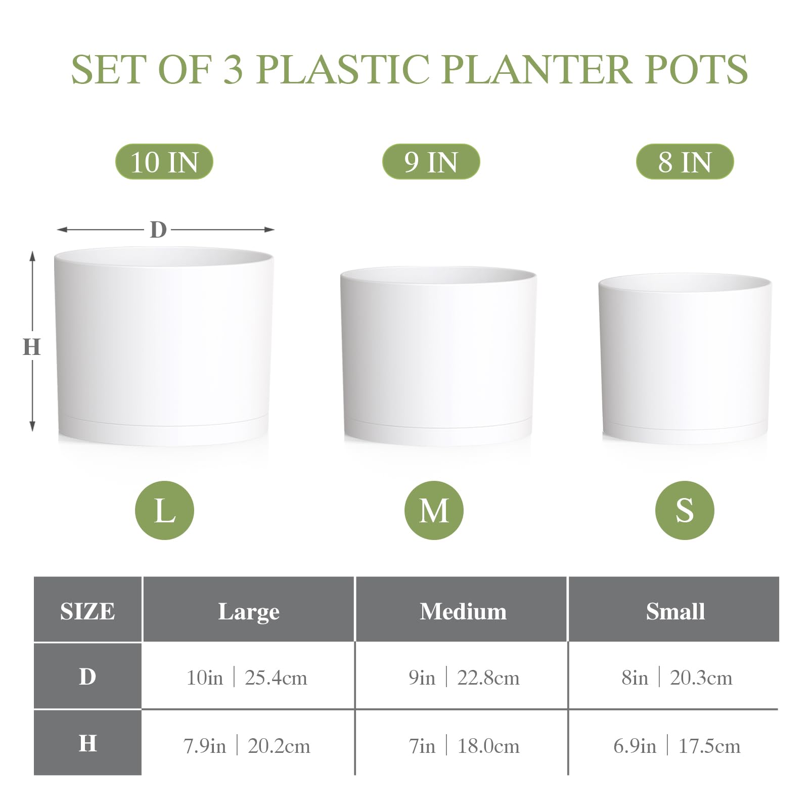 Areutxbis 8-inch pot with drainage ideal for herbs.