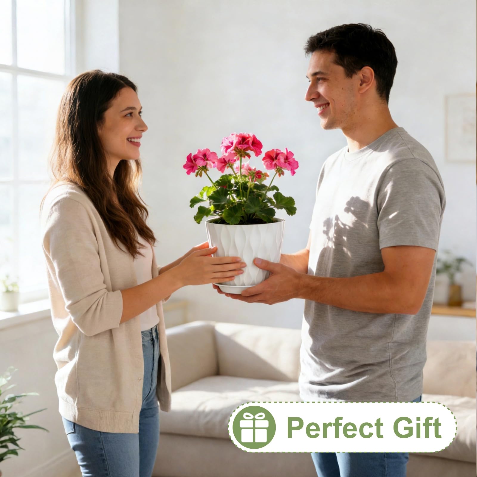 Areutxbis modern planter blends with any decor style
