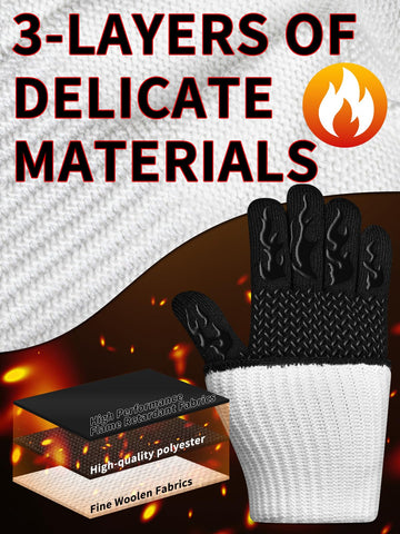 ARFNKIM BBQ oven gloves offer a non-slip grip on hot surfaces.
