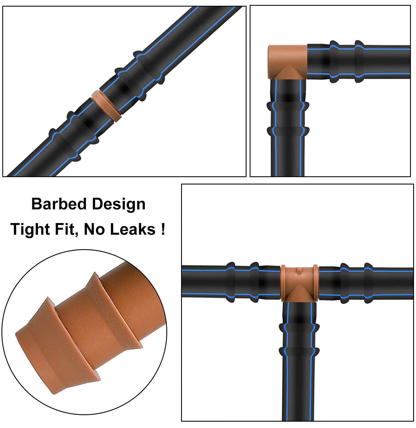 Arfun durable plastic elbow resists deformation in outdoor garden use.