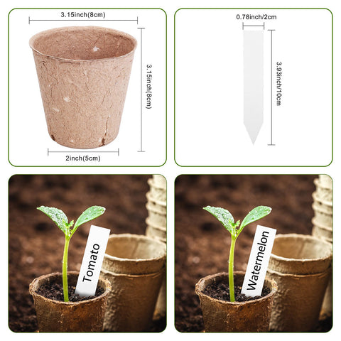 ARGCONNER seed starter kit suits vegetables, fruits, flowers, and herbs