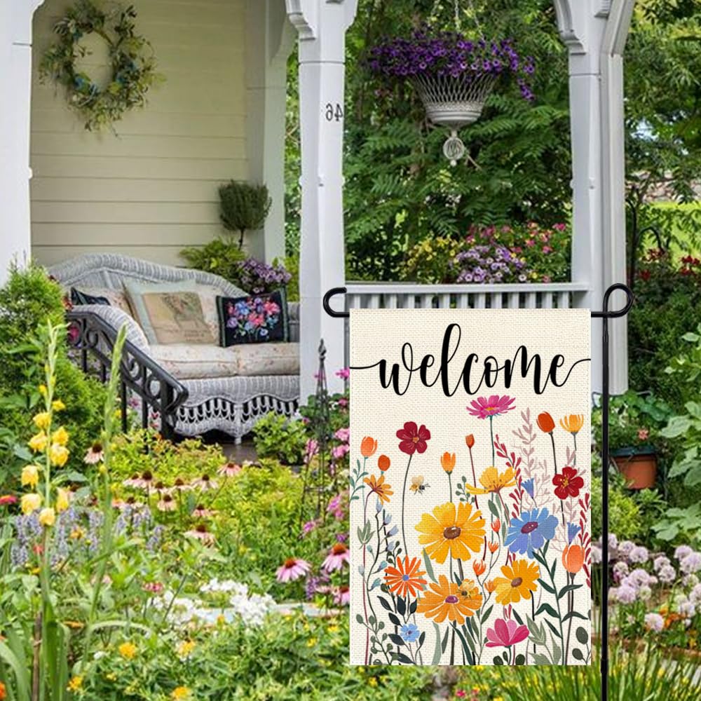 ARGOOFG double-sided daisy flag designed for curb appeal and visibility
