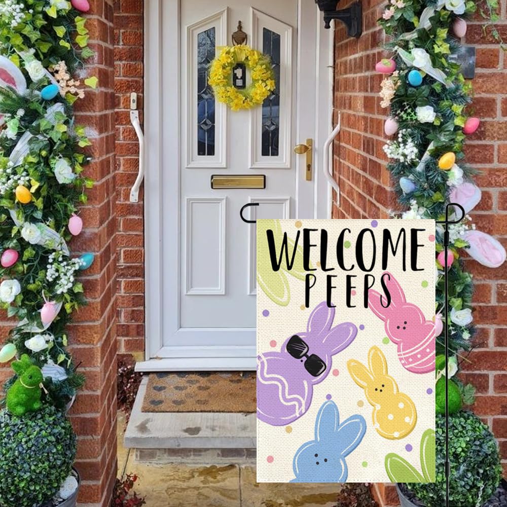 argoofg easter flag wind-action display for porch or yard