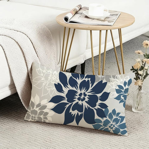 ARGOOFG vibrant dark blue-dahlia design enhances outdoor decor.
