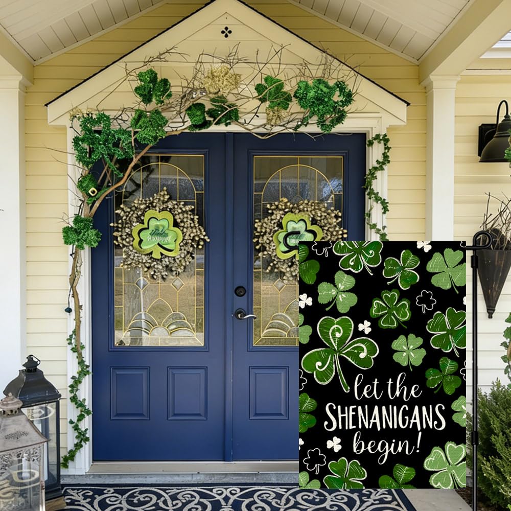 ARGOOFG holiday shamrock decor for welcoming guests.