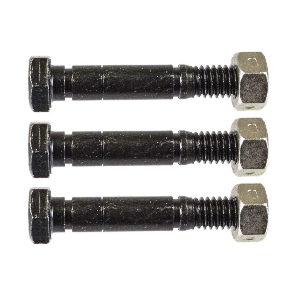 Ariens 52100100 deluxe snow blower shear bolts with nuts for quick maintenance and reliable operation.