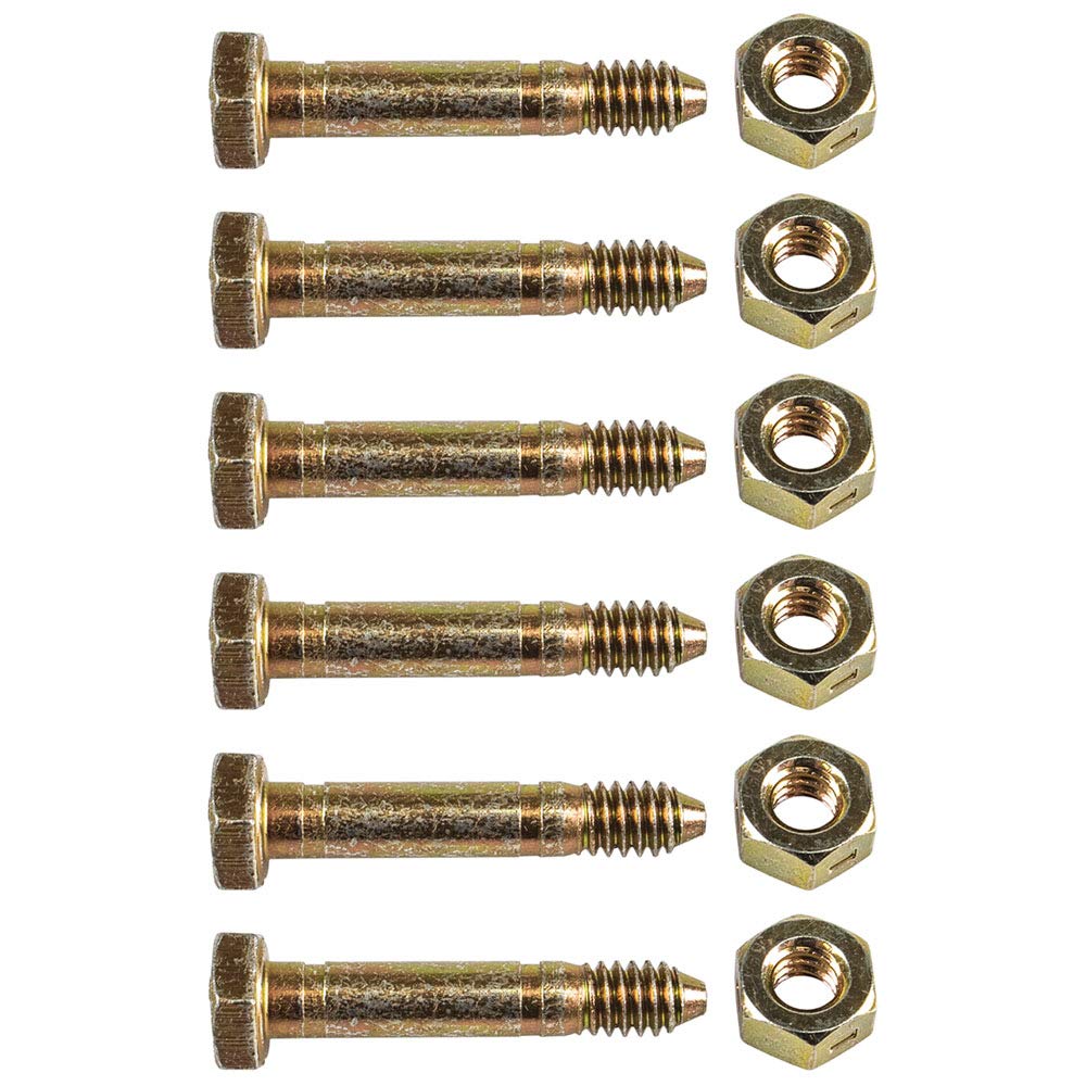 Ariens 53200500 shear bolt and nut 1/4-inch kit for dependable mower maintenance.