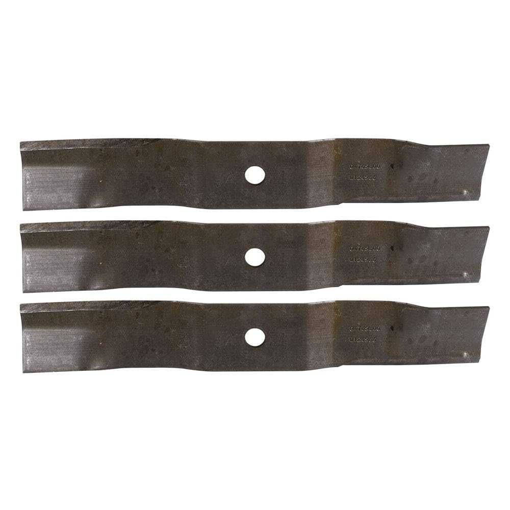 Ariens Gravely 04769800 blades (15-inch) for 42-inch decks improve cut quality.