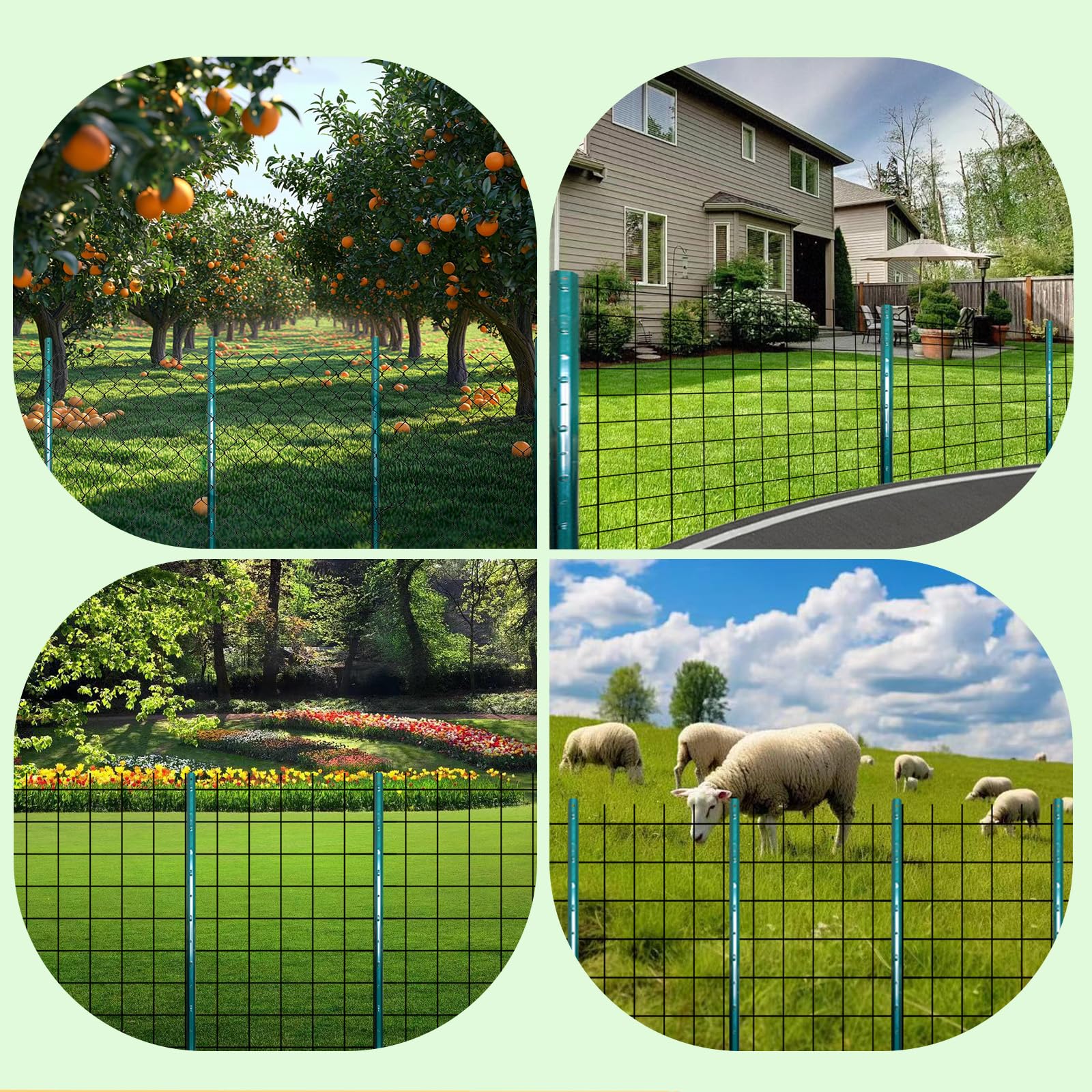 ARIFARO corner-anchor post keeps pillars stable at fence corners.