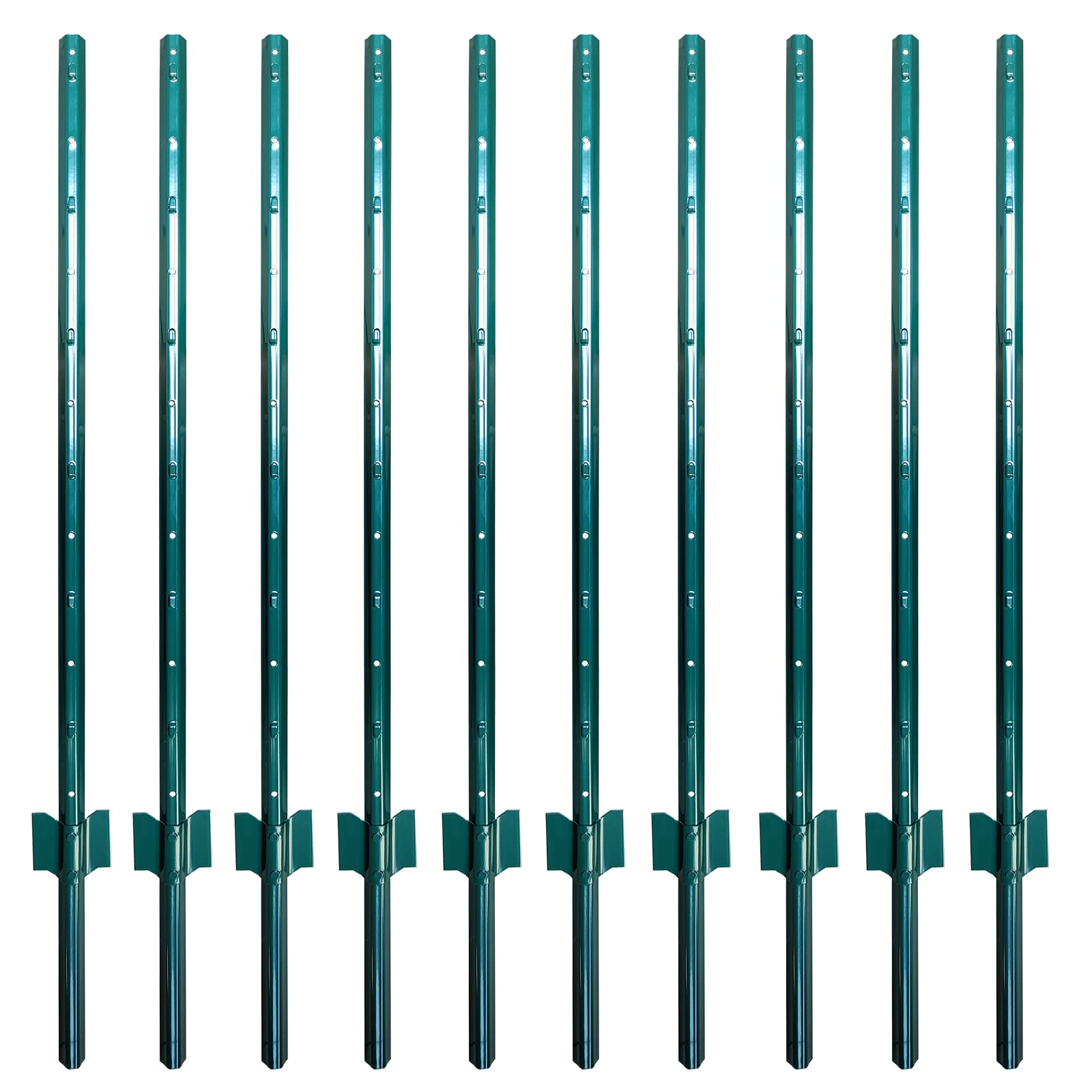 ARIFARO fence post 4ft pack of 10 ready for quick no-dig installation