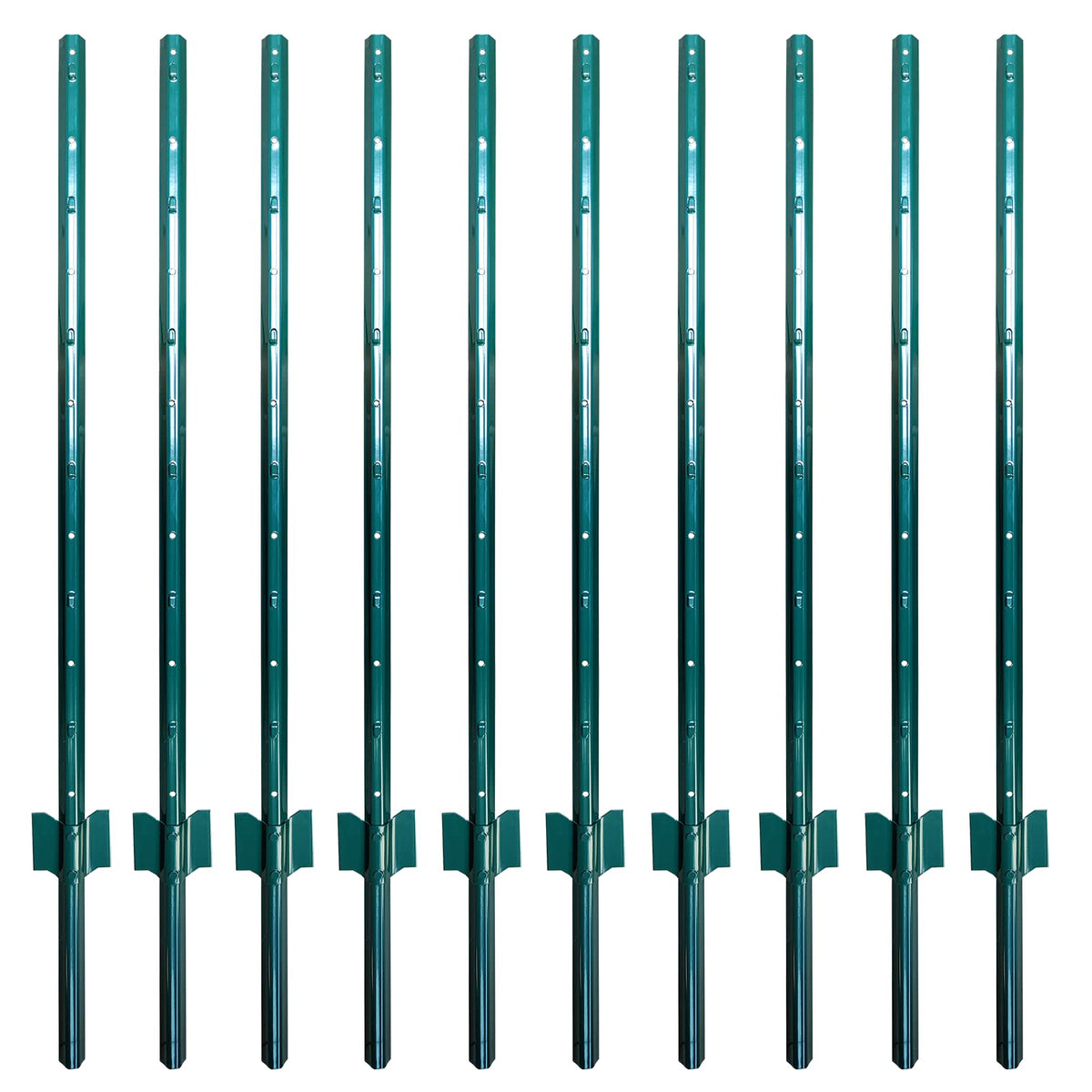 ARIFARO fence post 4ft pack of 10 ready for quick no-dig installation