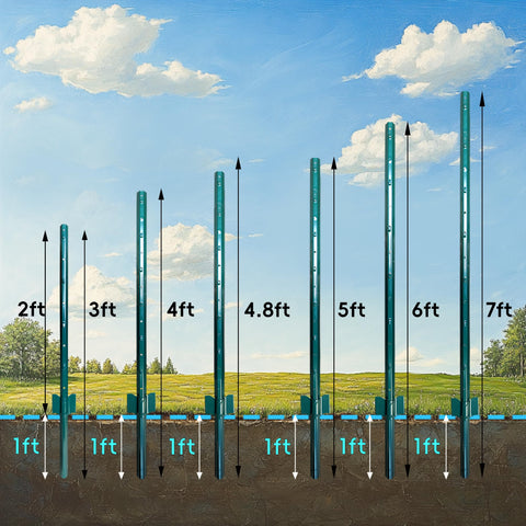 ARIFARO no dig garden post simple hammer installation for fixed garden boundaries.