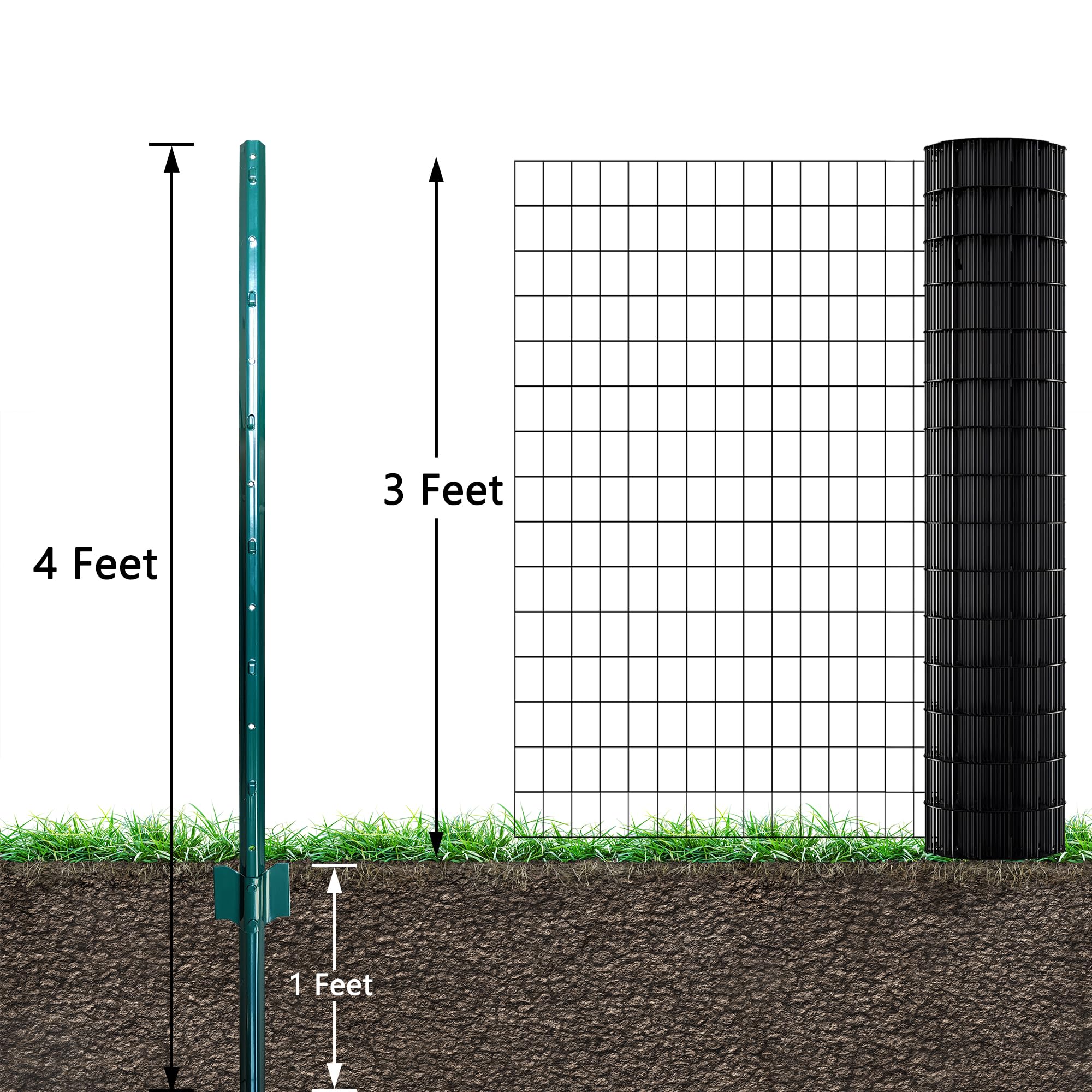ARIFARO no-dig installation using a hammer or post driver