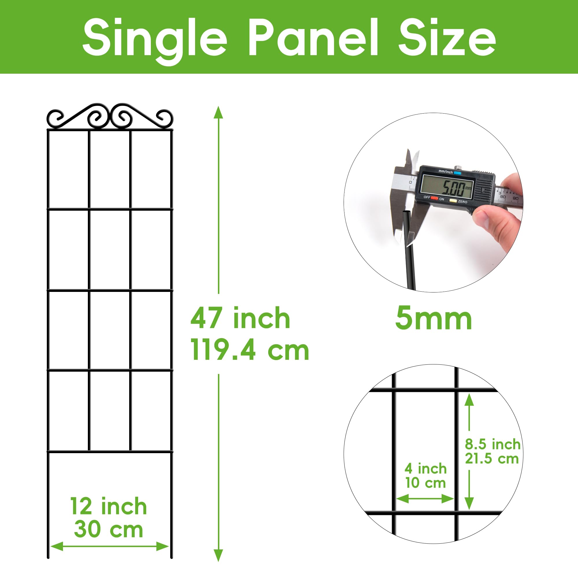ARIFARO potted plant support trellis for balcony or patio.